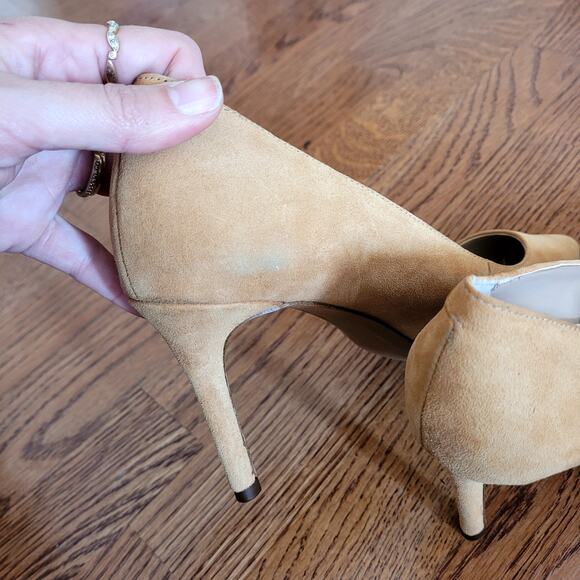 Banana Republic Suede leather Heels Sz 8 - Picture 6 of 6